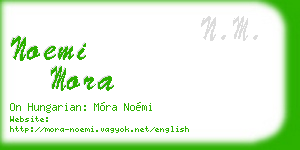 noemi mora business card